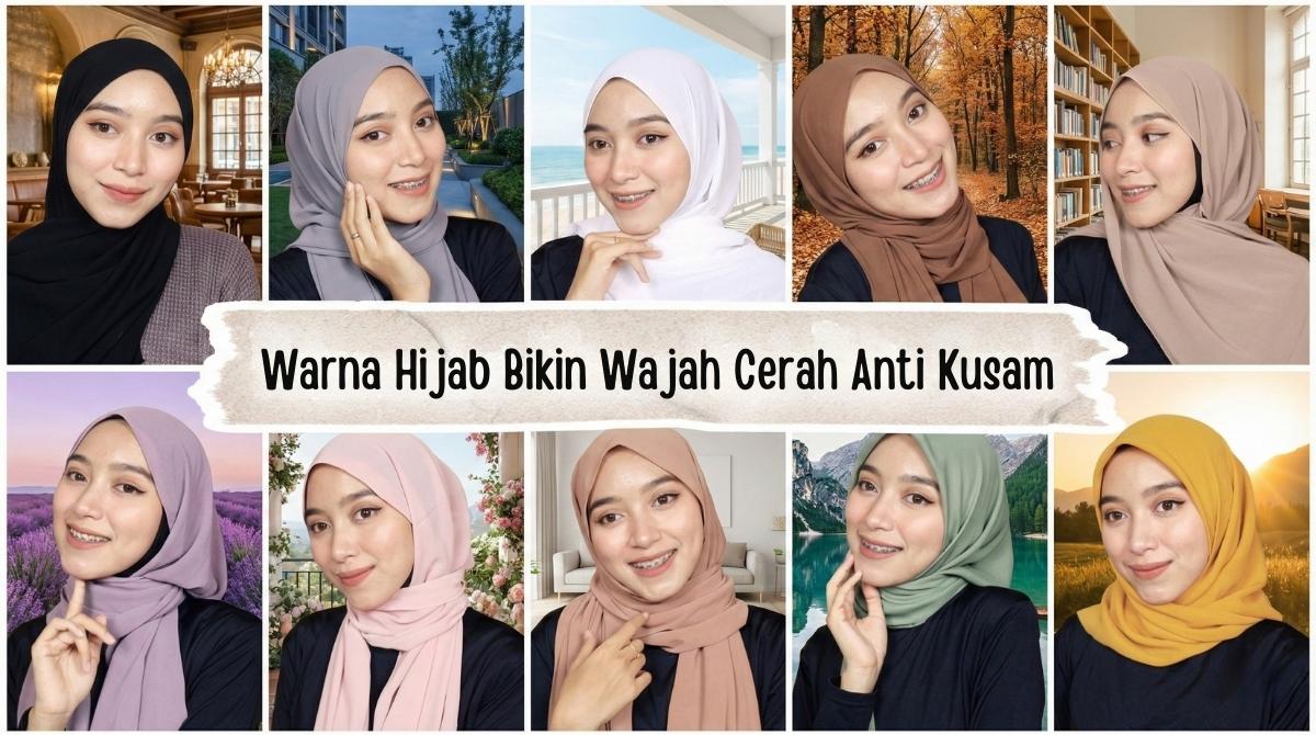 Panduan Memilih Warna Hijab Bikin Wajah Cerah Anti Kusam (Terbaru 2026)