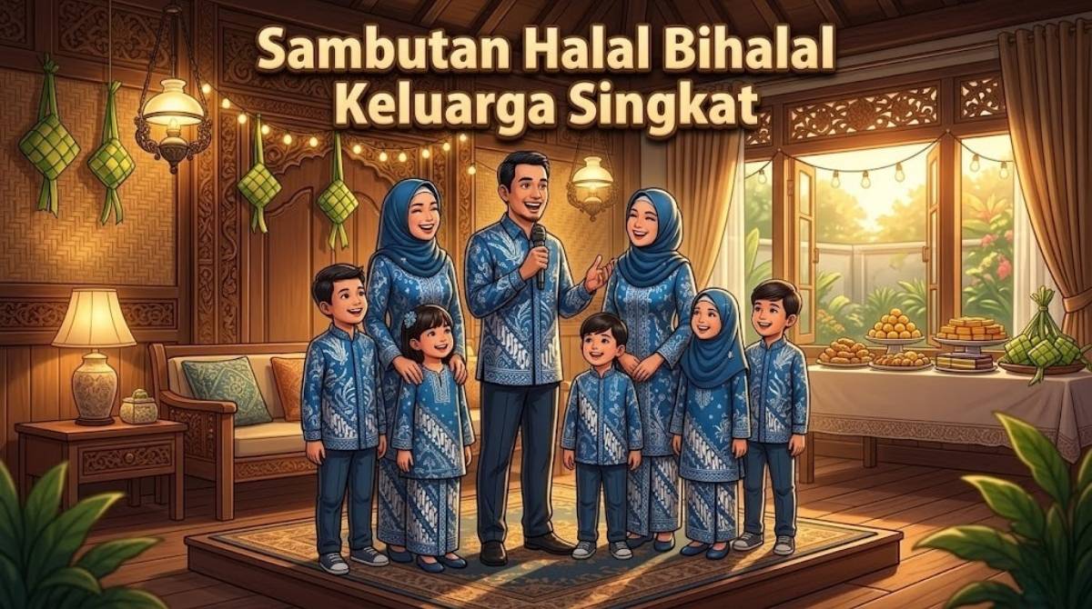 Contoh Sambutan Halal Bihalal Keluarga Singkat & Berkesan untuk Idul Fitri